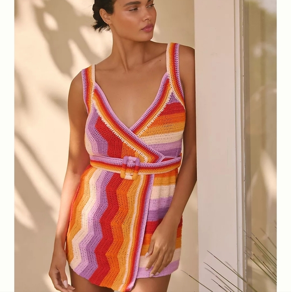 Farm Rio Crochet Mini Dress - Picture 3 of 13